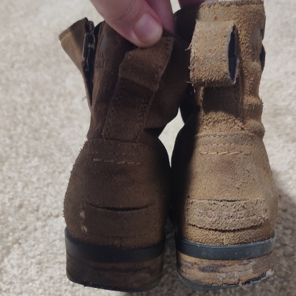 Sorel Emelie Women's Waterproof Side Zip Leather Suede Boots 5 - Picture 4 of 7